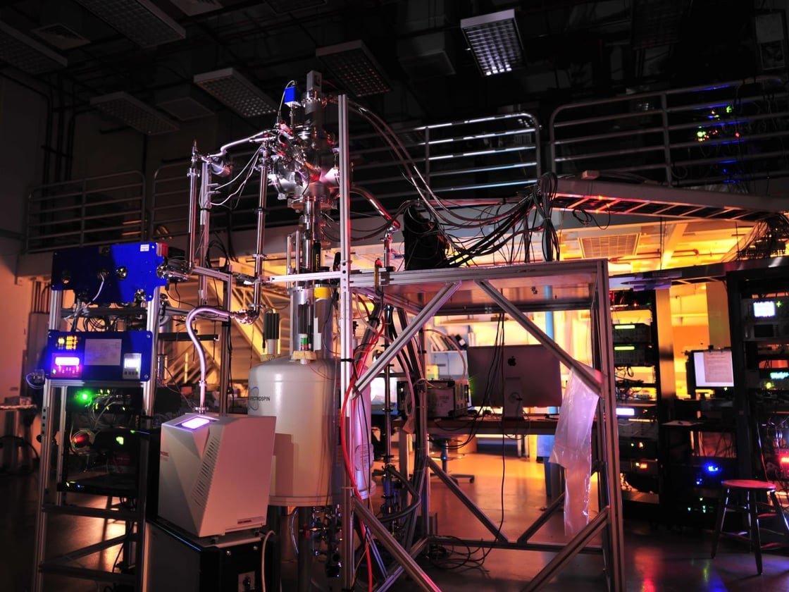 Photo of a Cyclotron Radiation Emission Spectroscopy (CRES) device. 